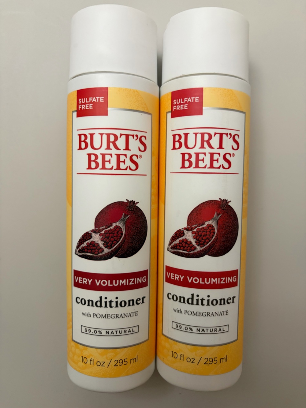 (2) Burt's Bees Very Volumizing Conditioner with Pomegranate 10 fl oz each